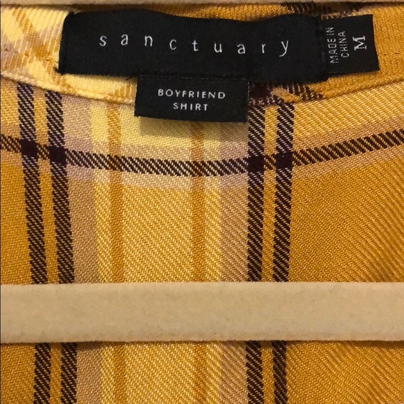 Sanctuary long sleeve plaid button up shirt - Picture 2 of 4